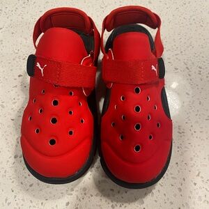 Puma Kids Red Water Shoes Sandals